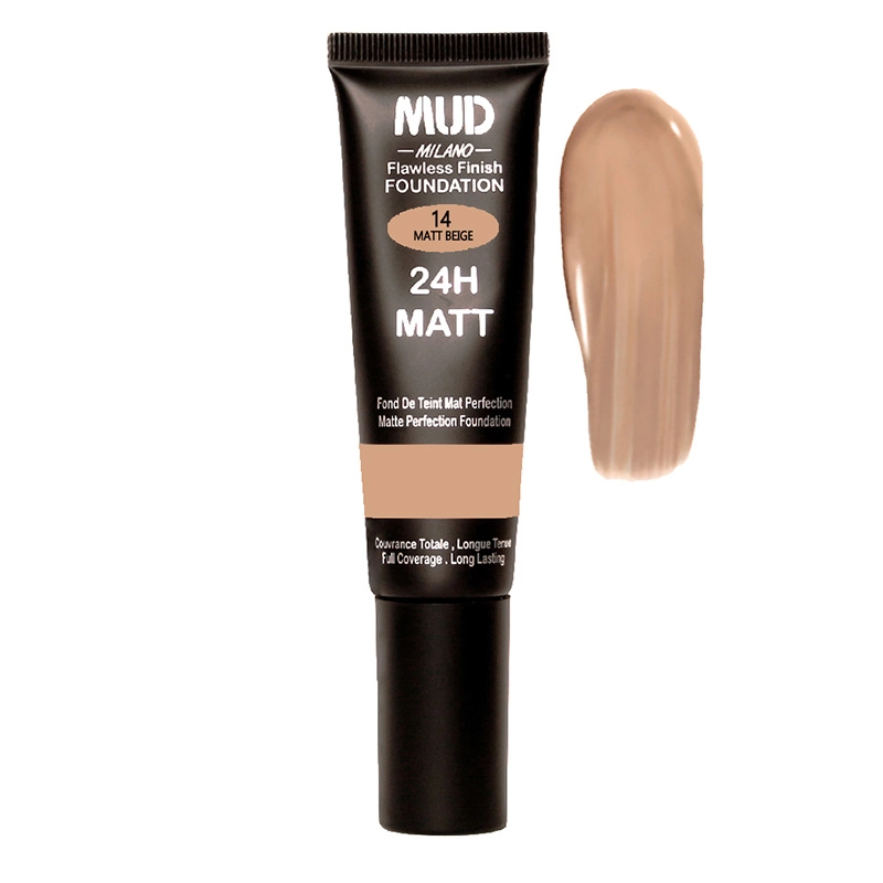 کرم پودر مات فول کاور میلانو14 Mud Milano Flawless