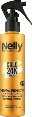 اسپری محافظ حرارت مو گلد نلی Nelly Gold 24K Thermal Protector 200ml