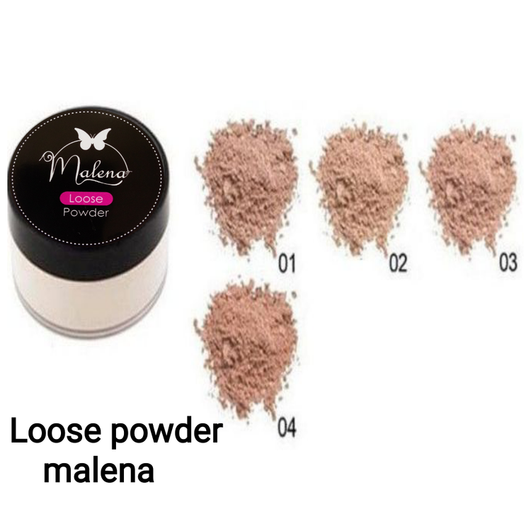 پودر بیک فیکساتور تثبیت کننده آرایش اینویزیبل مالنا شماره Malena Invisible Loose Powder Bake No,03