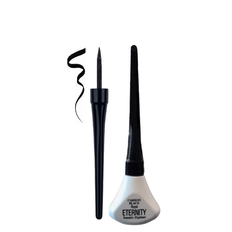 خط چشم کوزه ای ماژیکی ضد آب Carbon Black Sensitiv رویال اترنیتی 4.5ml