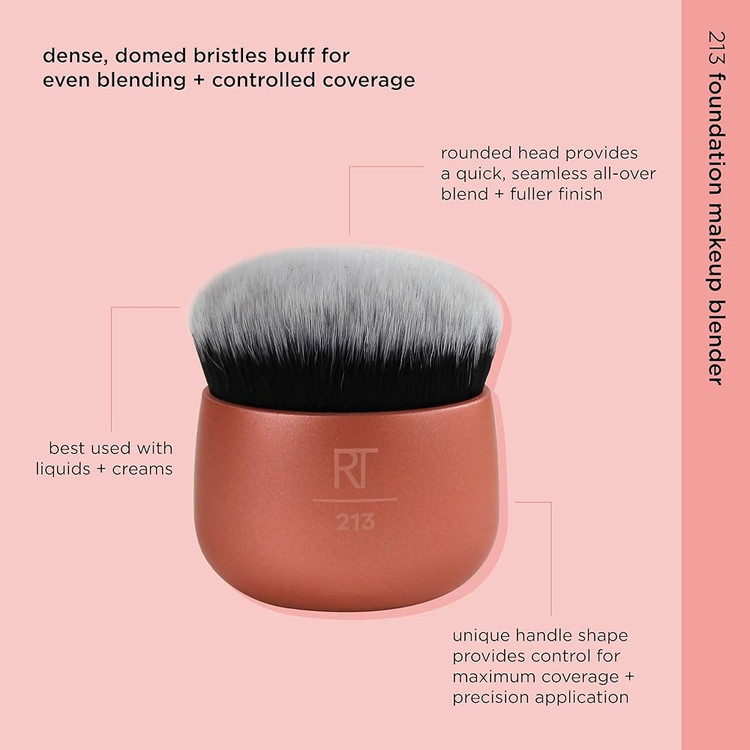 براش کرم پودر ریل تکنیکREAL TECHNIQUES 213 FOUNDATION BLENDER