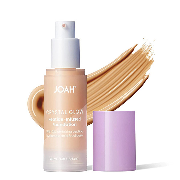 کرم پودر آبرسان جوآ کره ایMN010شماره Joah Crystal Glow Foundation