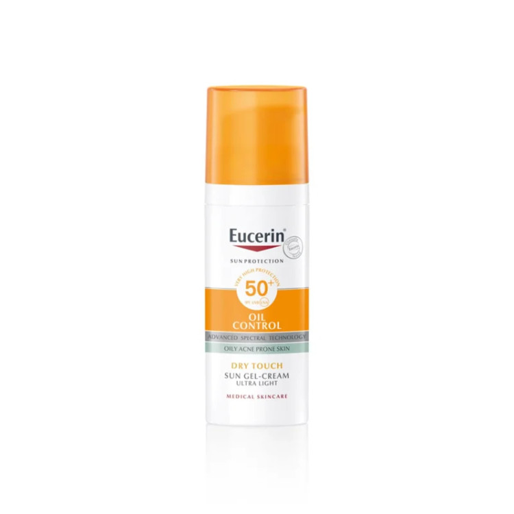 ژل کرم ضد آفتاب بدون رنگ اوسرین SPF 50 مدل anti-shine مناسب پوست های چرب حجم 50 میلی لیتر