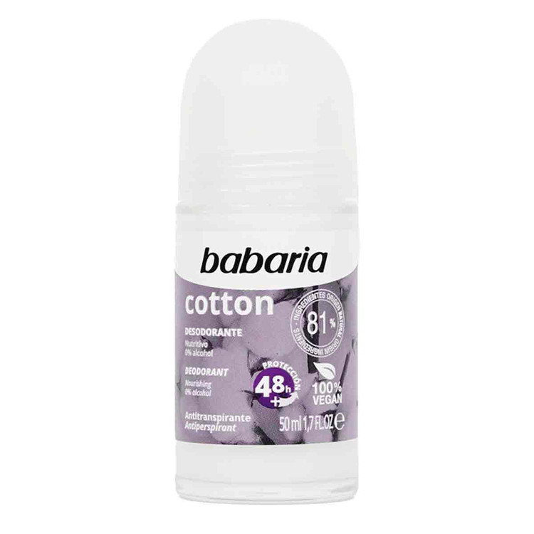 مام رول ضد تعریق کتان پنبه COTTON باباریا Babaria حجم 50 میل