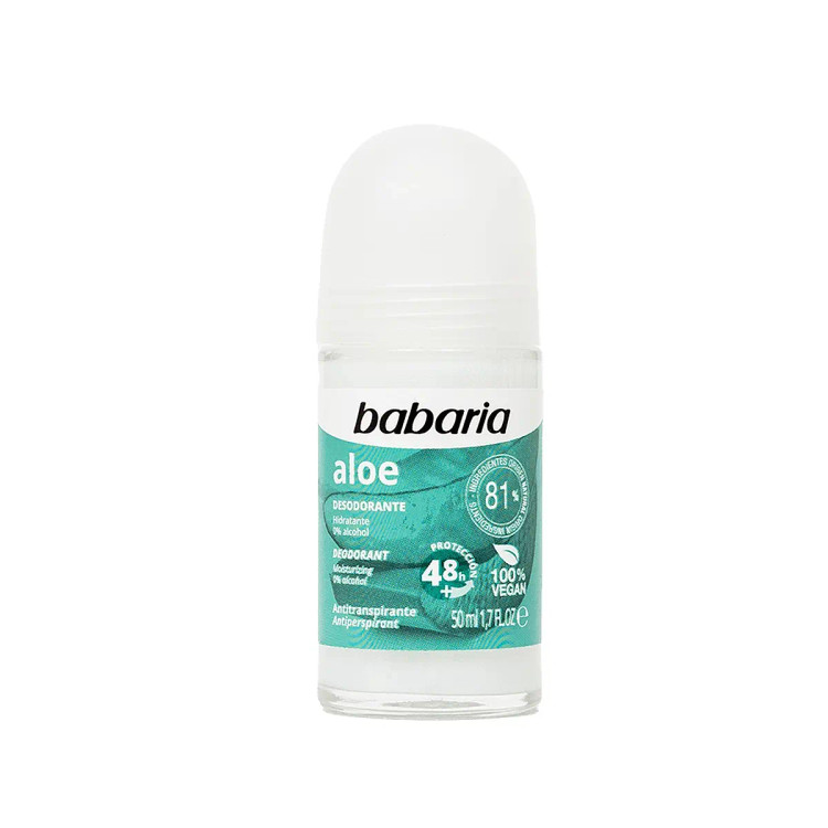 مام رول باباریا آلوئه ورا 50 میل Babaria Babaria Aloe Roll On Anti Perspirant Deodorant